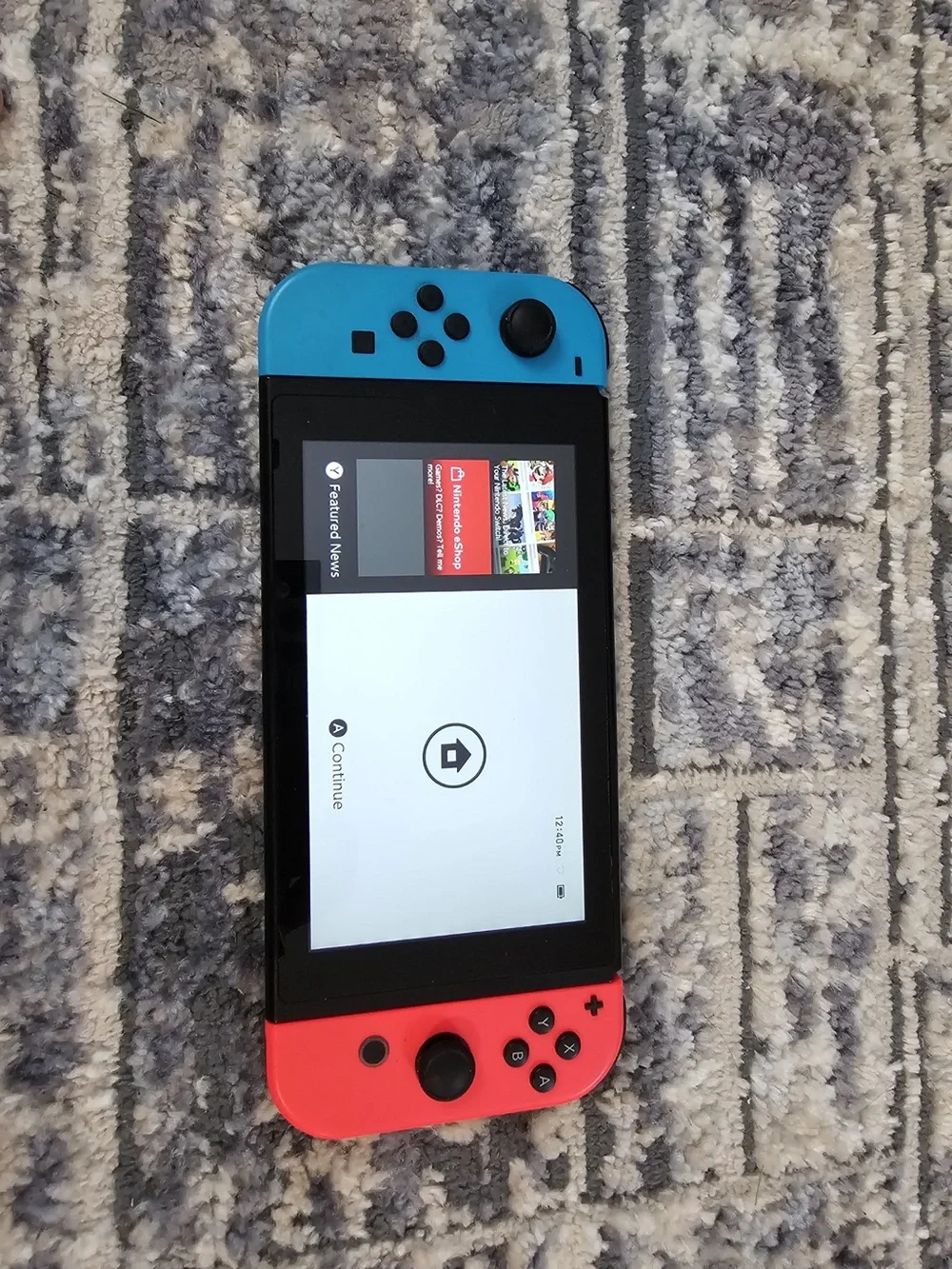 Nintendo switch console
